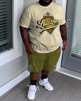 Fashion Casual Street Lost Love Plus Size Set